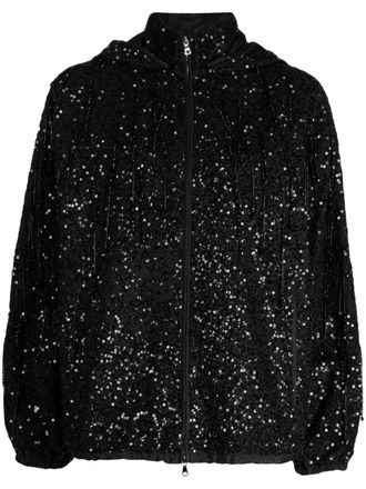 Dice Kayek Bomber con paillettes - Nero