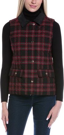 Jones New York Snap Front Quilted Vest