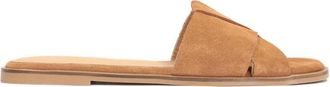 Kazar Bruine Su&egrave;de Comfort Muiltjes - Dames - Sandalen - Bruin - 38 EU - Su&egrave;de - Schoenen