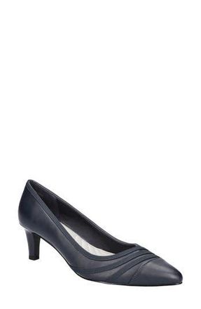 Easy Street Nobel Kitten Heel Pump - Multiple Widths Available in Navy at Nordstrom Rack, Size 10