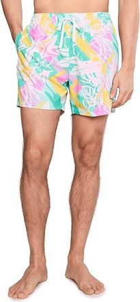 Chubbies The Baja Breezies 5.5 (Classic Lined Swim Trunks) Mens Swimwear Optic White-pattern Based : 2XL, Polyester/Spandex