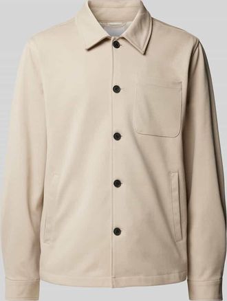Lindbergh Lindbergh Hemdjacke mit aufgesetzten Brusttasche in Sand, Gr&ouml;&szlig;e XL
