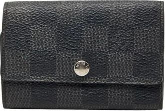 Louis Vuitton Pre-owned Wallets, female, Black, Size: ONE SIZE Pre-owned Damier Graphite Keycase