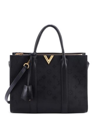 Louis Vuitton Very Monogram Leather MM tote bag - Zwart