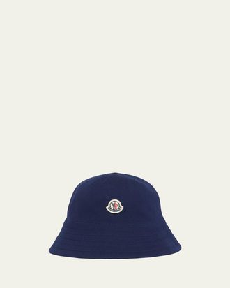 Moncler Mens Cotton Logo Bucket Hat