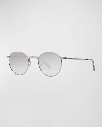 Garrett Leight Mens Wilson M 49 Round Glasses