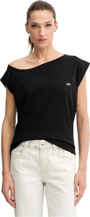 Miss Sixty Dames, Tops, Zwart, Maat: XS Katoen