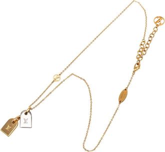 Louis Vuitton Pre-owned Jewellery, female, Yellow, Size: ONE SIZE Pre-owned Chain Necklace with Charms