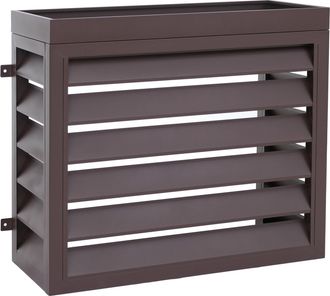 Hhg [nunca Usado] Revestimiento Para El Sistema De Aire Acondicionado/intercambiador De Calor Hhg-577 Con Macetero, Cubierta, Metal 80 X 97 X 38 Cm, Marr&oacute;