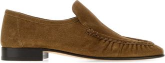 The Row Light Brown Slip On Loafers