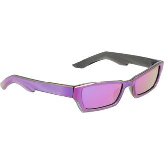 Nike Mens Accessories Boost Rectangle Sunglasses in Magenta Mirror - Purple - One Size