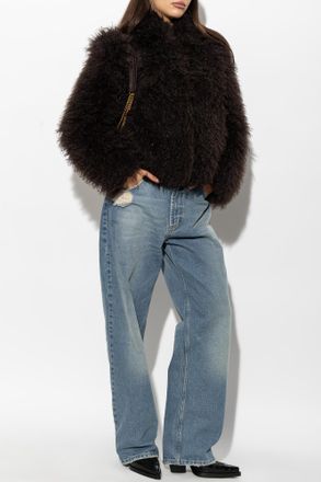 Stand Studio Myra Faux Fur Coat, Womens, Brown