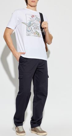 Etro T-shirt With Print, Mens, White