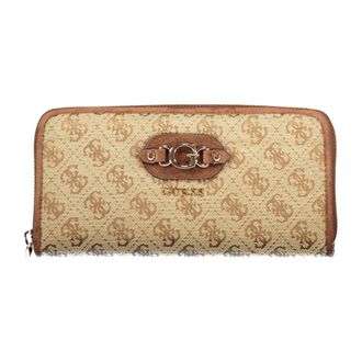 Guess Samantha SLG Portemonnee - Dames - Portefeuilles - Beige - ONE Size - Accessoires