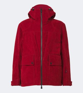 Moncler Airolo cotton corduroy ski jacket