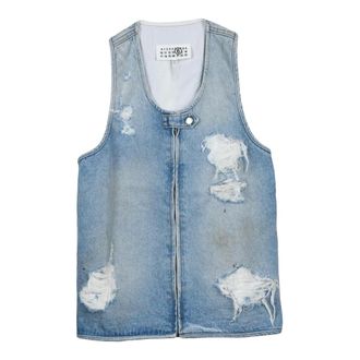 Maison Margiela Dames, Jassen, Blauw, Maat: XS Denim