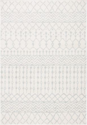 Safavieh Alfombra bohemio de polipropileno blanco/gris, 122 x 183 cm