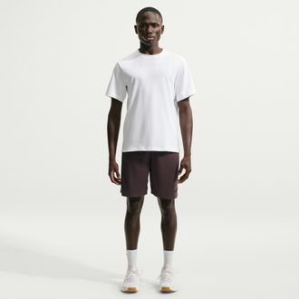 Nike Mens Dri-FIT 8 Knit Training Shorts in Brown | DD1887-237
