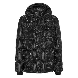 Philipp Plein Heren, Jassen, Zwart, Maat: 2XL Nylon