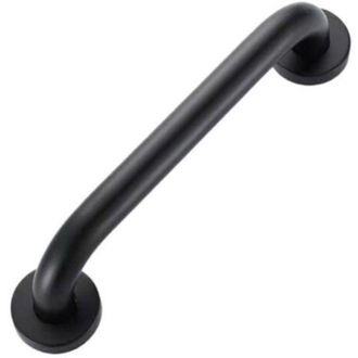 OEM Barra De Apoyo De Acero Inoxidable Para Ba&ntilde;o Y Ba&ntilde;era, Ideal Para Personas Mayores, Discapacitadas, Ni&ntilde;os Y Mujeres Embarazadas (30 Cm, Color Negro) -