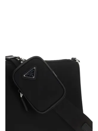 Prada Mens Shoulder Bag Re-Nylon Black Recycled Polyamide