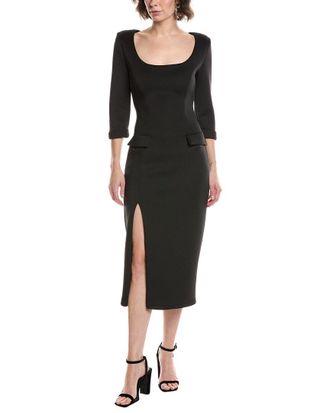Black Halo Kismet Scuba Midi Dress