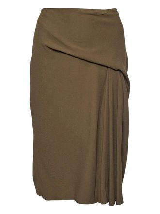 Versace draped midi skirt - Green