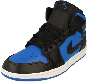 Nike Air Jordan 1 Mid Mens Trainers Black - Size UK 9.5