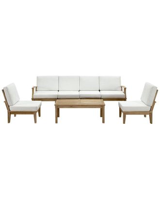 ModWay Discontinued Modway Marina 7-Piece Teak Outdoor Patio Set