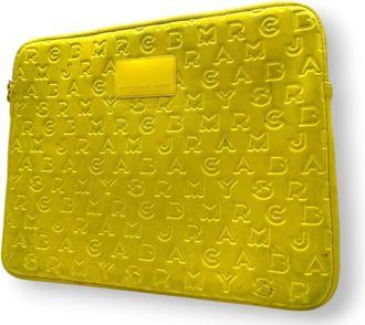 Marc Jacobs Marc By Marc Jacobs Yellow Nylon Clutch Bag Pouch (Pre-Owned)