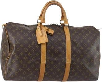 Louis Vuitton Pre-owned Weekend Bags, female, Brown, Size: ONE SIZE Pre-owned Vintage Weekend Bag