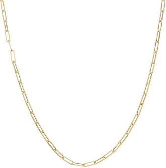 Italian Gold, Inc 10K 2.5Mm Polished Paperclip Necklace