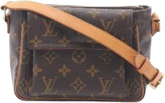 Louis Vuitton Pre-owned Cross Body Bags, female, Brown, Size: ONE SIZE Pre-owned Canvas Cross Body Bag