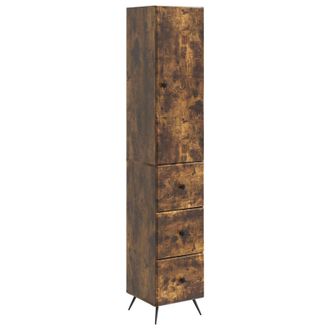 vidaXL Juego De Armarios 2 Uds. 34,5 X 34,5 X 90 Cm Roble Ahumado Vidaxl