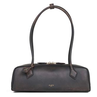 Alaia Le Teckel Medium Bag - female - Ala&iuml;a - Shoulder Bags - Brown - ONE SIZE - Bags