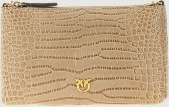 Pinko Borsa Horizontal Mini Pinko in pelle stampa cocco