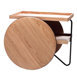 CASAMANIA Chariot Wood Trolley Table by GamFratesi