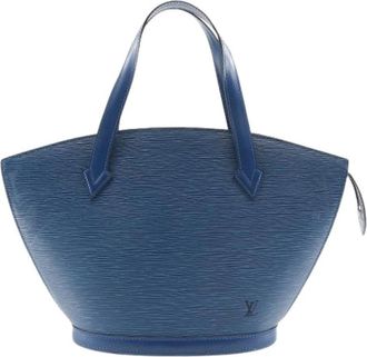 Louis Vuitton Pre-owned Vintage Handtas - Dames - Vintage Handtas - Blauw - ONE Size - Leer - Vintage