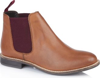 Silver Street London Sadie Premium Leather Womens Boots Comfortable Lightweight Chelsea Boots, Cognac, UK 6