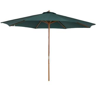 OUTSUNNY Parasol de jard&iacute;n &oslash;300x250 cm verde
