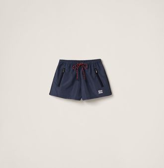 Miu Miu Technical fabric shorts