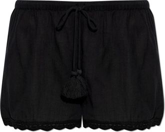 Ulla Johnson Aran Shorts - Dames - Bermuda - Zwart - S - Katoen - Korte Broeken