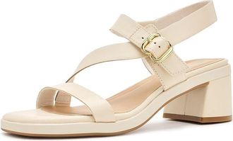 Clarks Jaylan Sol Womens Dress Sandals White Leather : 7.5 B - Medium
