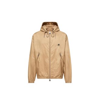 Moncler Moncler Hooded Windbreaker, Men, Beige, Size: 1