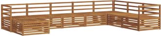vidaXL Conjunto De Sof&aacute;s De Exterior 8 Uds. Natural Vidaxl