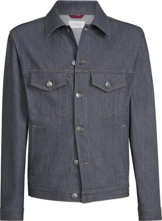Brunello Cucinelli Denim jack - Grijs