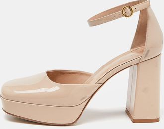 Gianvito Rossi Beige Vian Platform Pumps