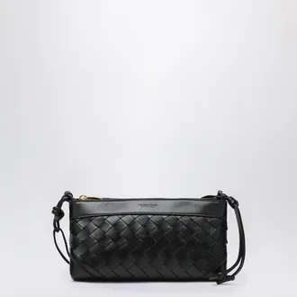 Bottega Veneta Double Patch black leather and Intrecciato bag