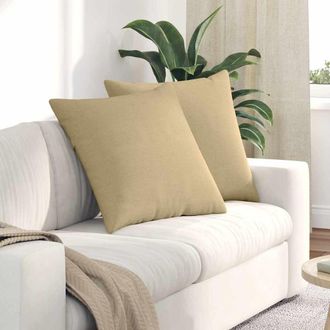 vidaXL Vidaxl Cuscini Da Divano 2 Pcs Grigio Verde 80 X 80 Cm