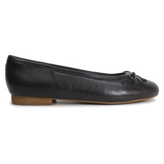 Clarks Fawna Lily Leather Womens Slip On Shoes - Black - Size:UK 6.5